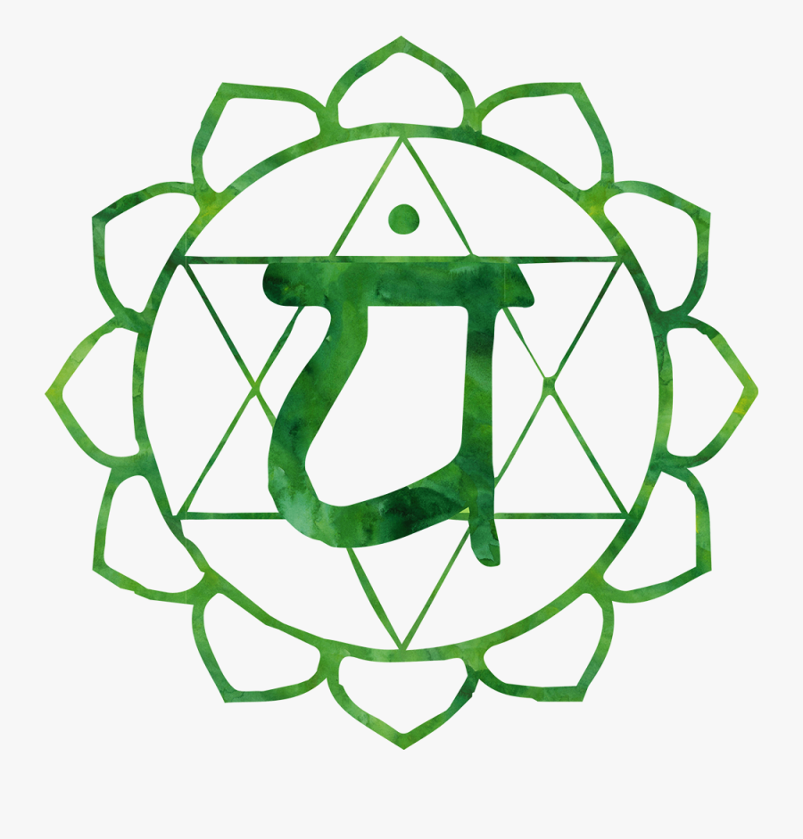 Transparent Chakra Clipart - Heart Chakra Symbol, Transparent Clipart