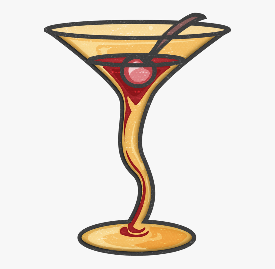 Martini Glass, Transparent Clipart