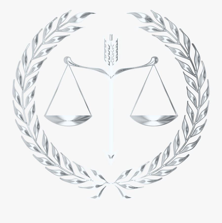 Justice Emblem Silver Clip Arts - Symbol Of Justice Drawing, Transparent Clipart