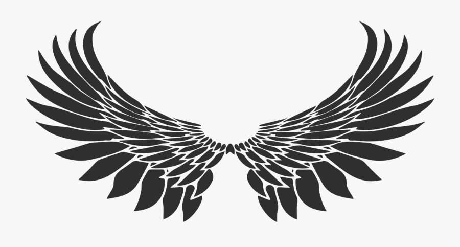 Transparent Bird Wing Png - Wing Tattoo Png, Transparent Clipart
