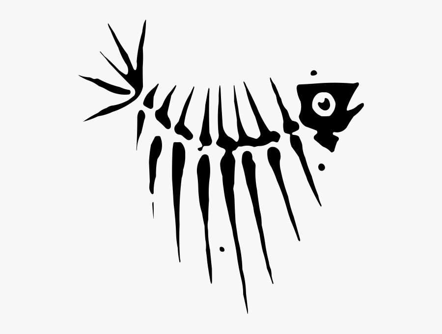 Fish Skeleton Decal - Illustration, Transparent Clipart