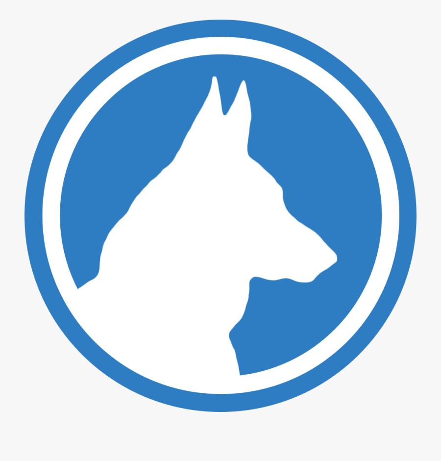 White German Shepherd Logo, Transparent Clipart