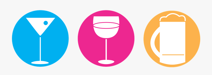Alcohol, Wine, Beer, Cocktail, Martini, Drinking, Party - Beer Wine Cocktail Clipart, Transparent Clipart