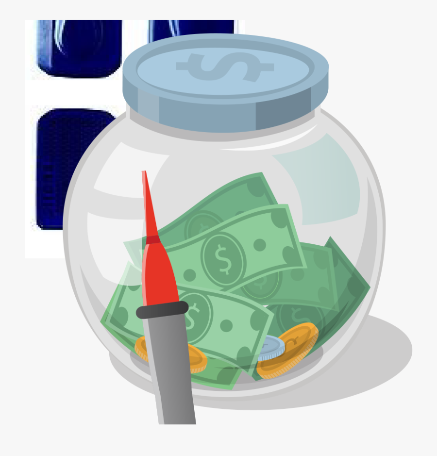 Save Money With Dental Sensor Repairs - Tip Jar Transparent Background, Transparent Clipart