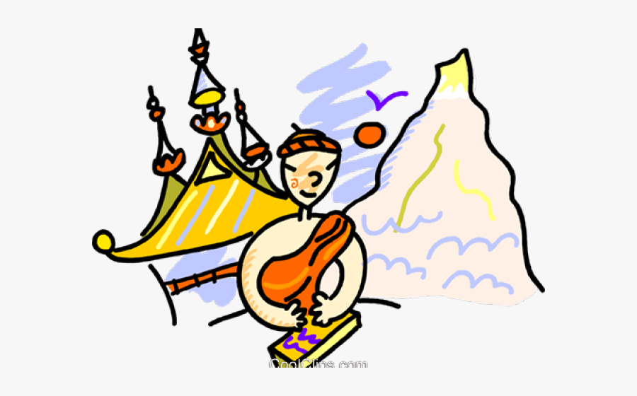 Monk Clipart Chinese Monk - Cartoon, Transparent Clipart