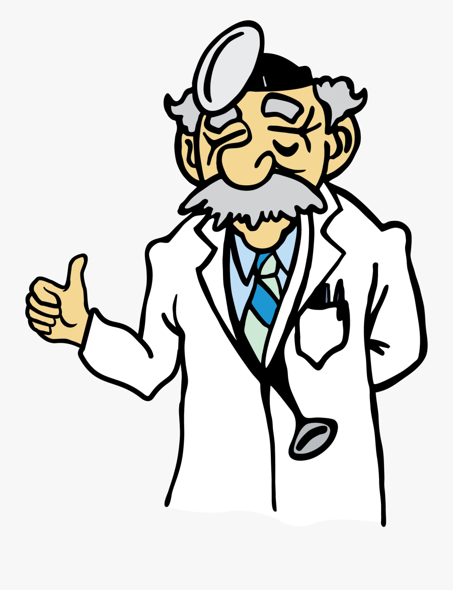 Doctor Old Cartoon, Transparent Clipart