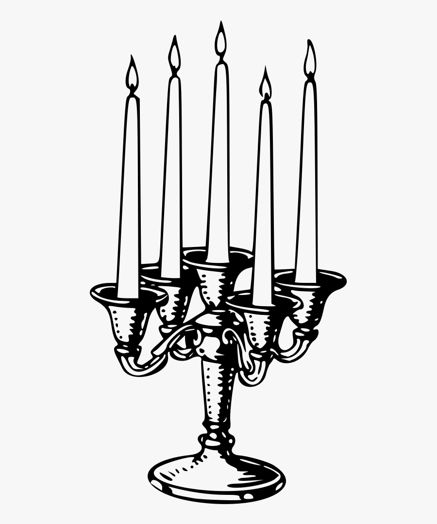 Candelabrum - Candle Sticks Clip Art, Transparent Clipart