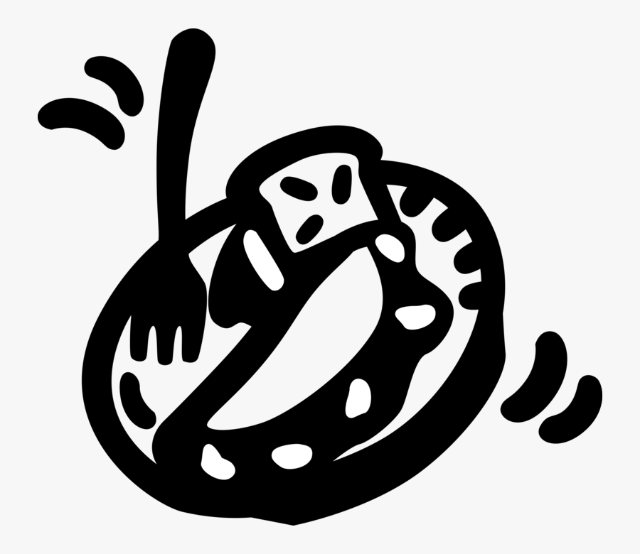 Vector Illustration Of Egg Omelette Or Omelet Made - Illustration, Transparent Clipart