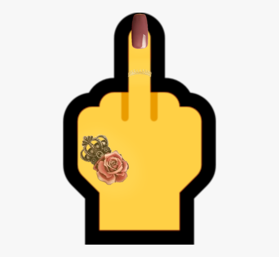 👄🖕🏻👊🏻 - Emoji, Transparent Clipart