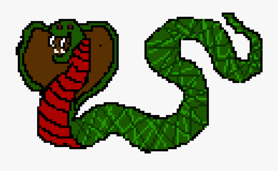 King Cobra Pixel Art, Transparent Clipart
