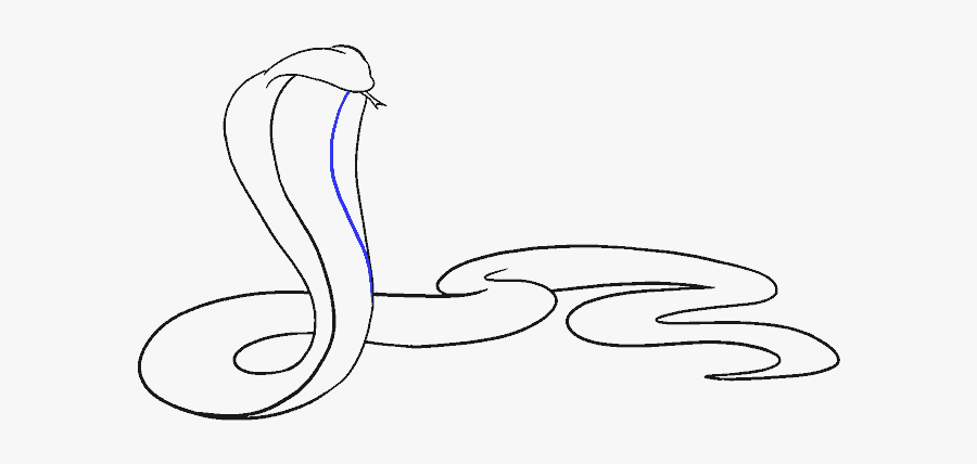 How To Draw Cobra - Sketch Of A Cobra, Transparent Clipart