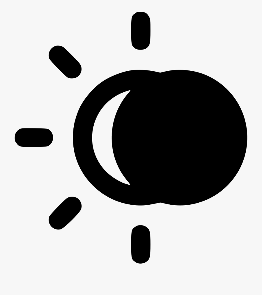 Solar Eclipse - Solar Eclipse Clip Art Black And White, Transparent Clipart