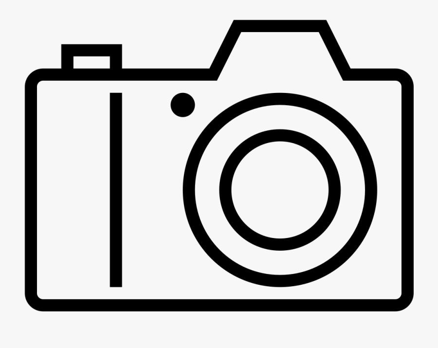 Transparent Camera Icon Png - Black Camera Outline Png, Transparent Clipart
