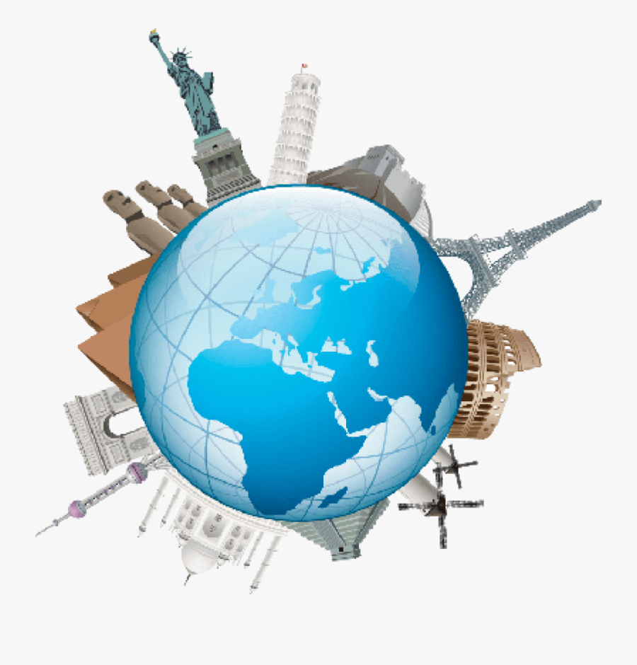Traveling Clipart Globe - Marché De Quotas D Émission, Transparent Clipart