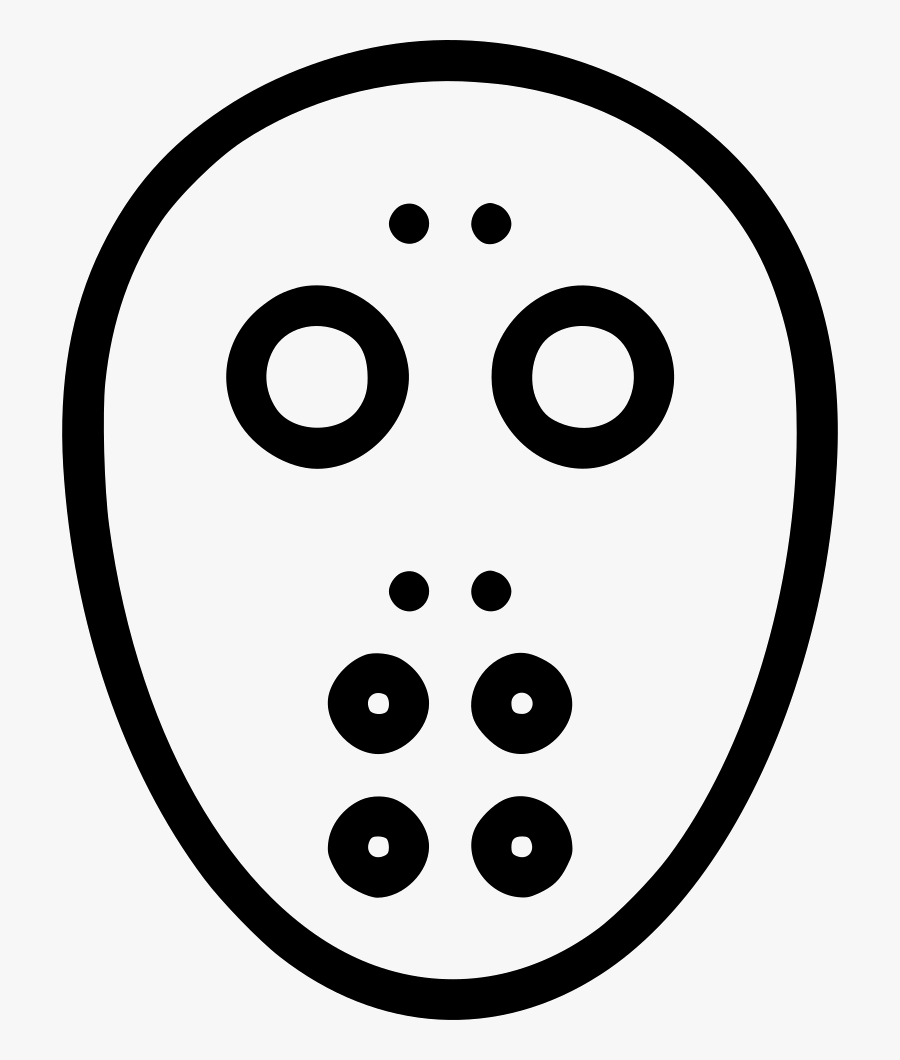 Jason Killer Horror Monster Mask Evil - Circle, Transparent Clipart