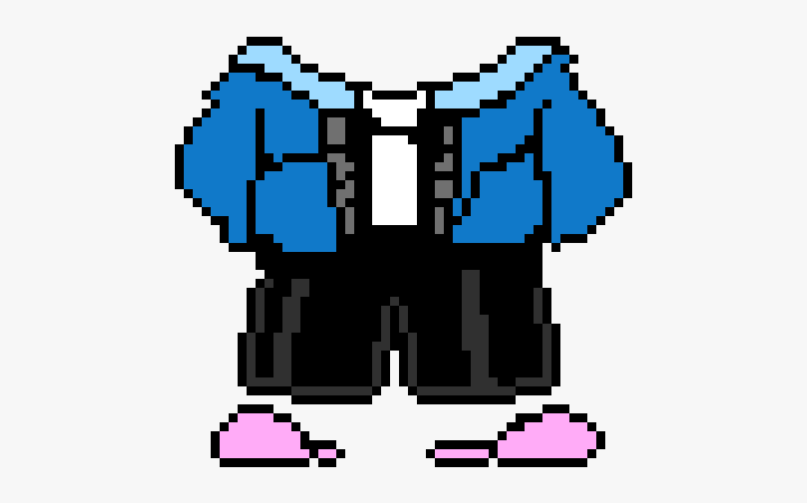 Pixel Undertale Sans, Transparent Clipart