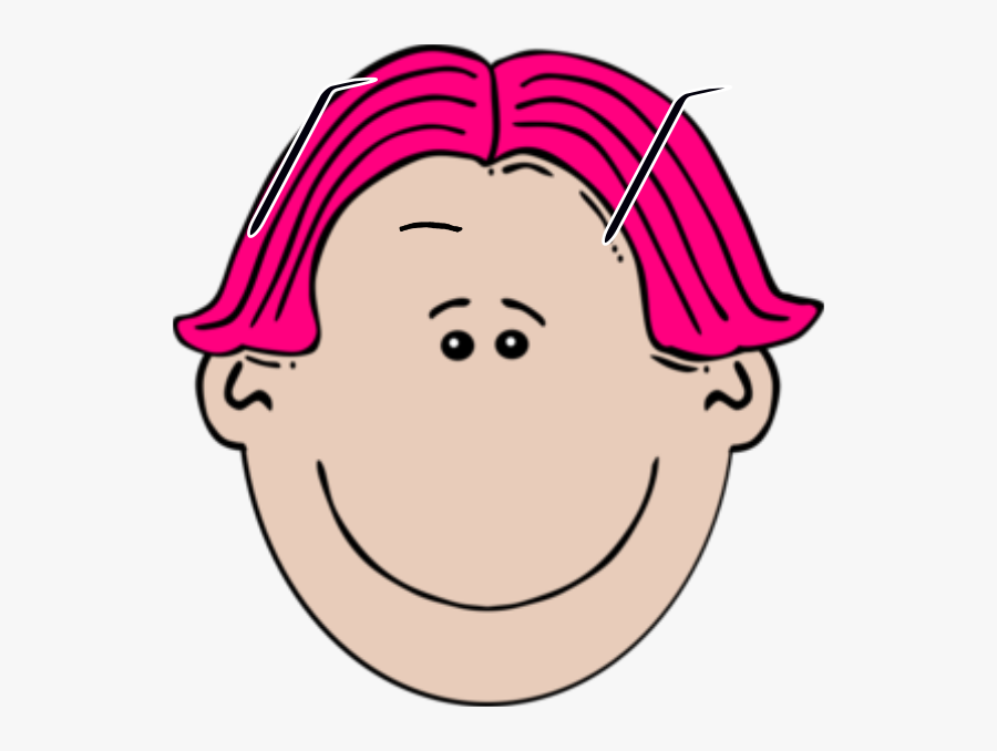 Cartoon Character With Parted Hair, Transparent Clipart