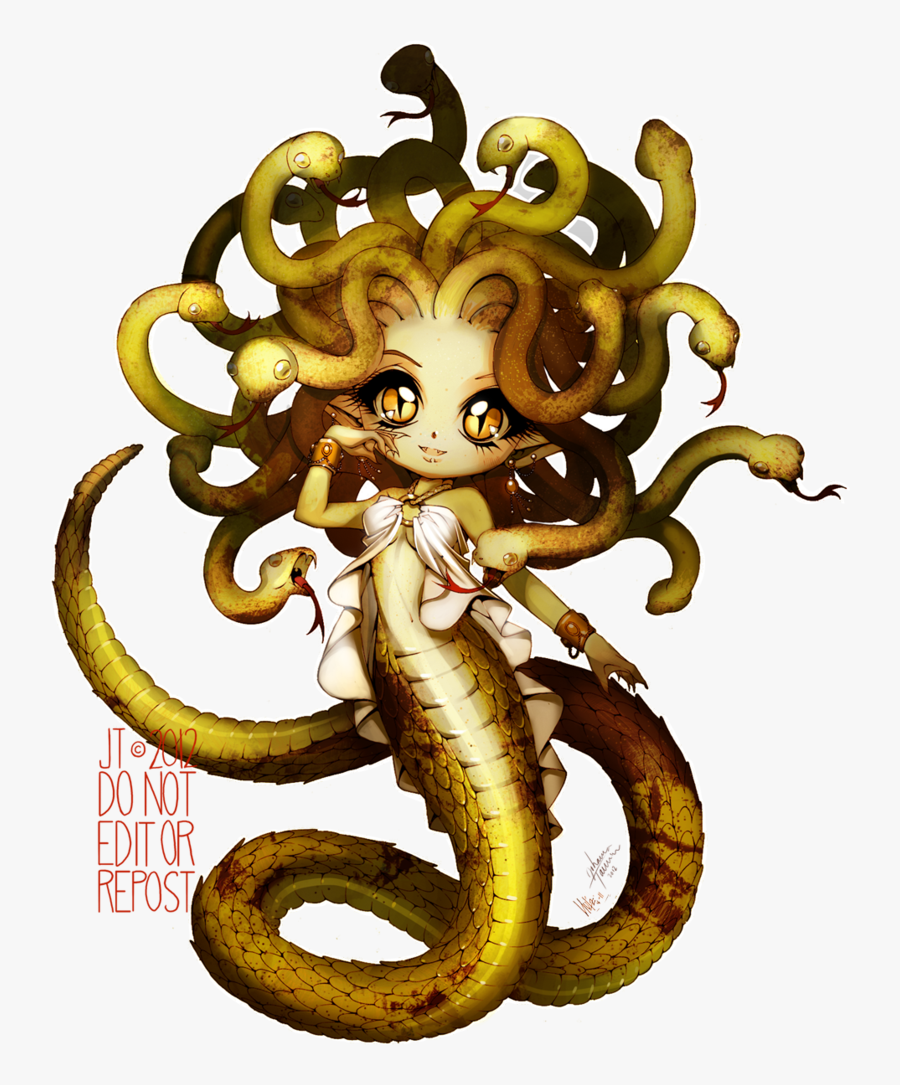 Medusa Perseus Mythology Poseidon - Cartoon Medusa Greek Mythology, Transparent Clipart