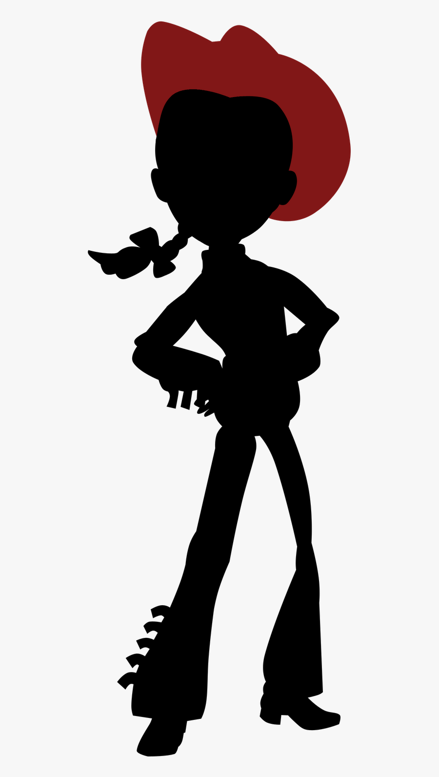 Jessie Toy Story Silhouette, Transparent Clipart