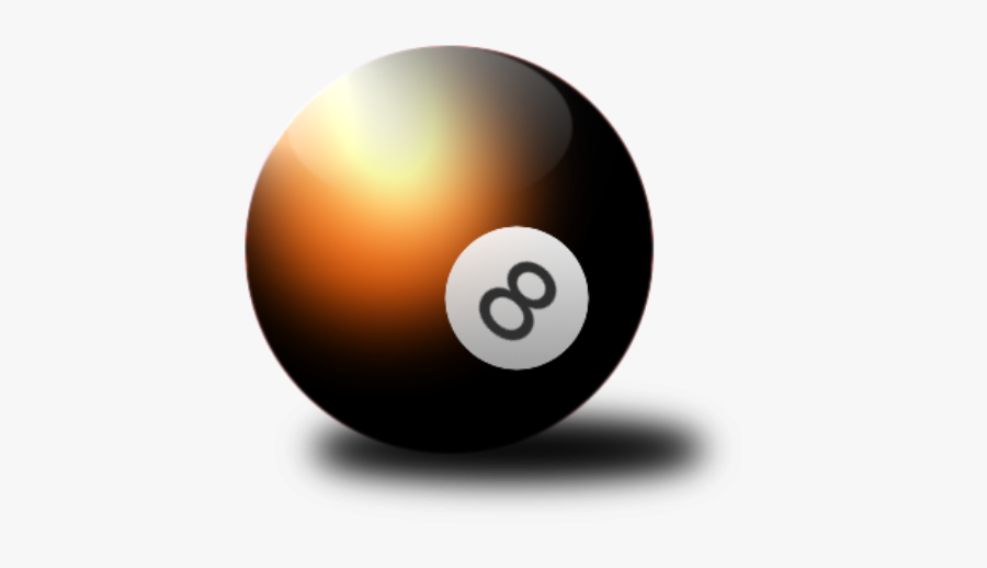 Eightball - Billiard Ball, Transparent Clipart