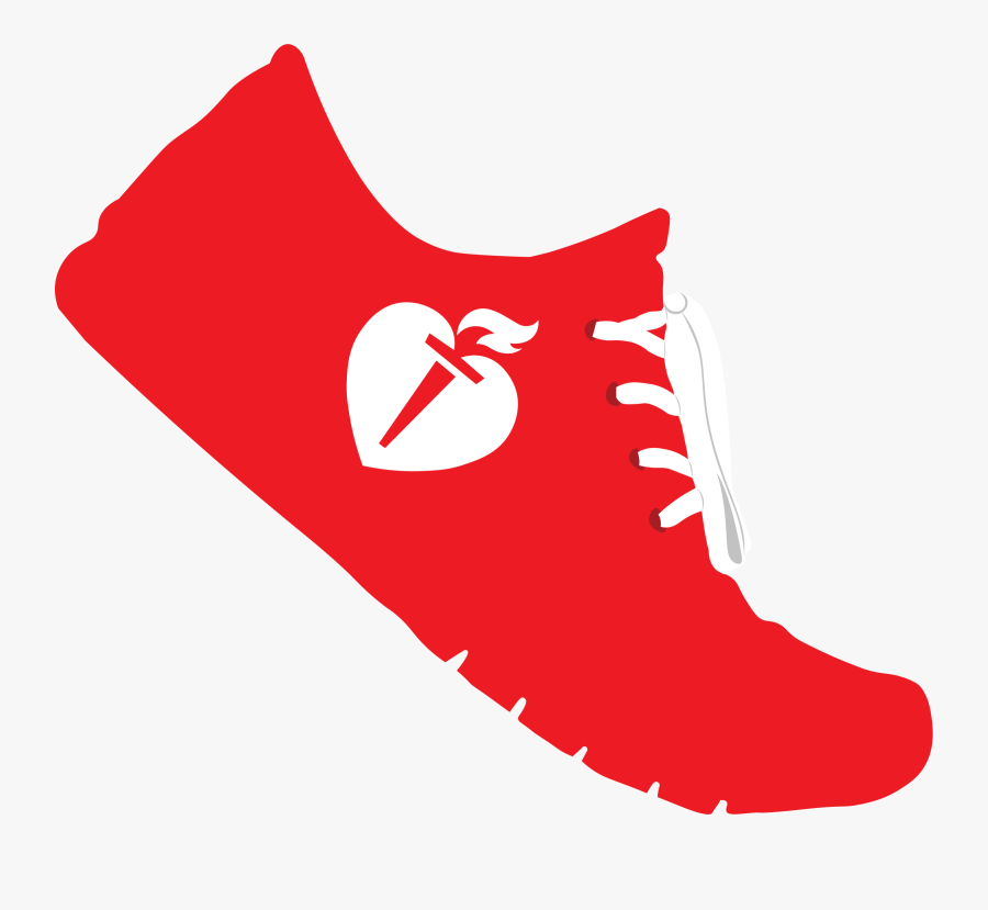 American Heart Association Shoe Logo Clipart , Png - American Heart Association, Transparent Clipart