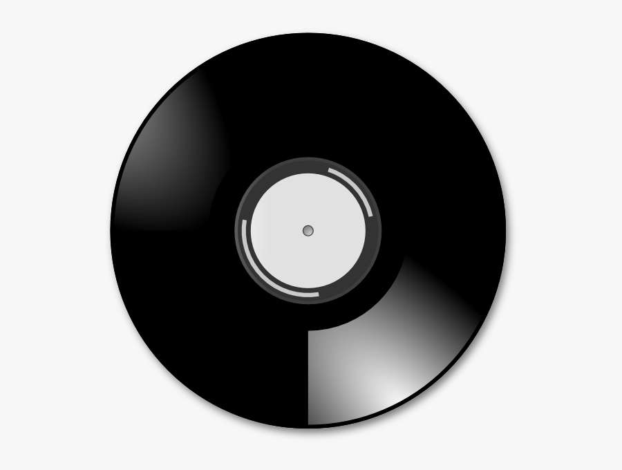 Vinyl Record Black And White, Transparent Clipart