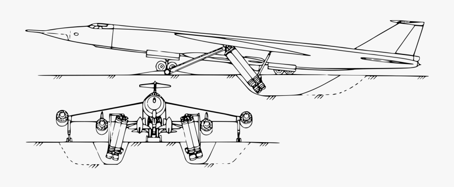 Line Art,angle,area - M 50 Myasishchev, Transparent Clipart
