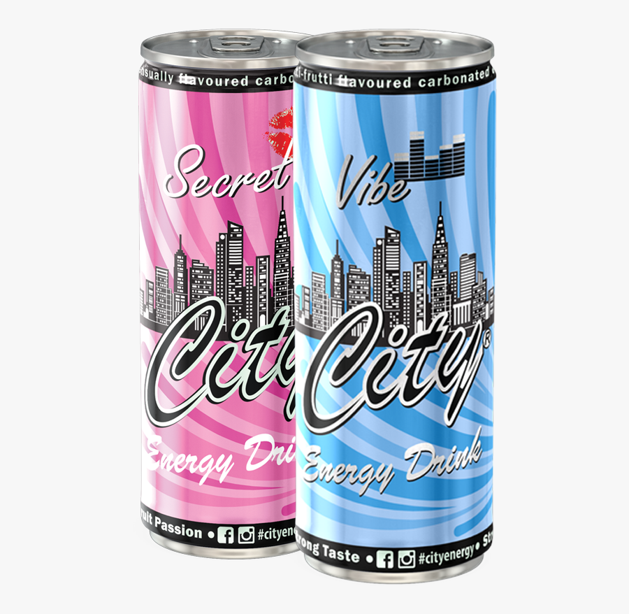 Cans - City Energy Drink, Transparent Clipart