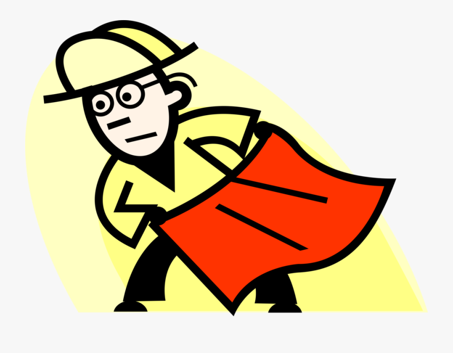 Vector Illustration Of Spanish Toreador Bullfighter - Cartoon, Transparent Clipart