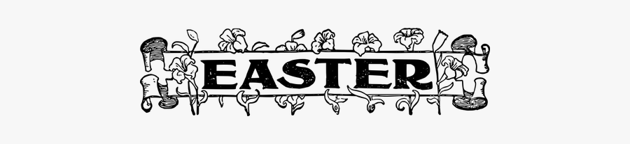 Easter Text - Easter, Transparent Clipart