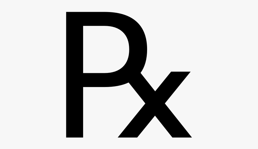 File - Rx Symbol - Svg - Rx Symbol Svg, Transparent Clipart