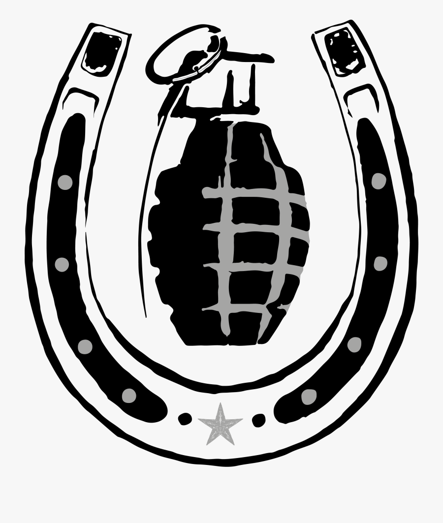 Horseshoes And Hand Grenades, Transparent Clipart