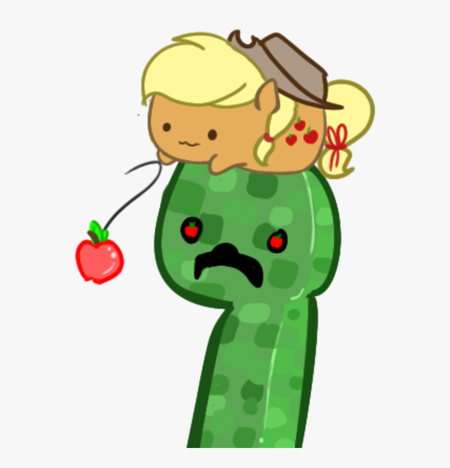 Minecraft Rainbow Dash Rarity Pony Fluttershy Green - Minecraft Creepper Mlp, Transparent Clipart