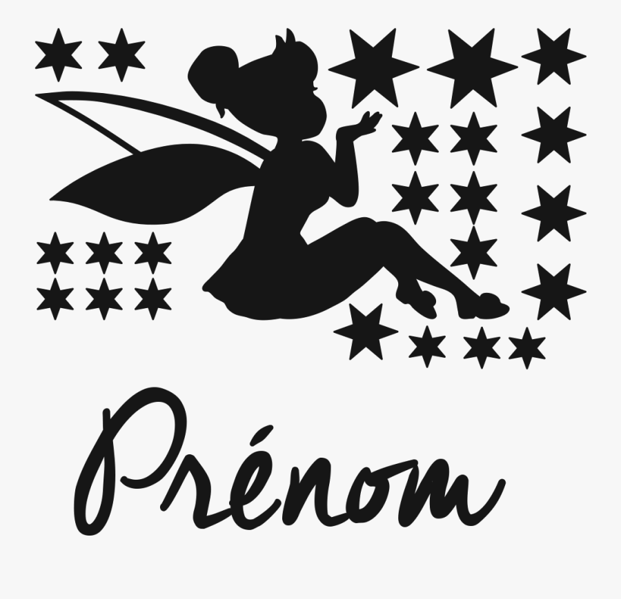Transparent Tinkerbell Silhouette Png - Sticker, Transparent Clipart