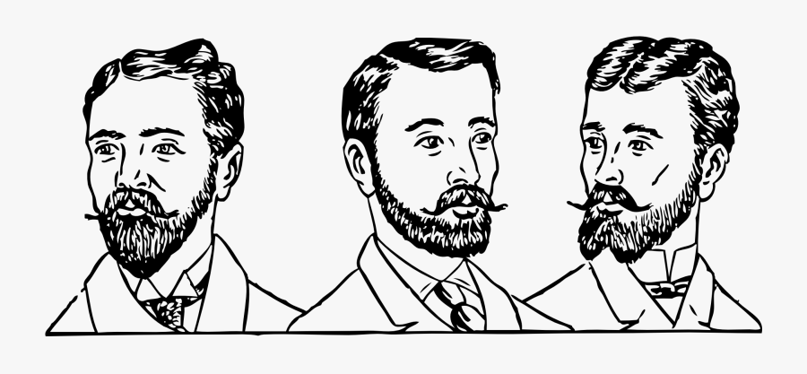 Mens Hair Styles Circa - Mens Hair 1900, Transparent Clipart