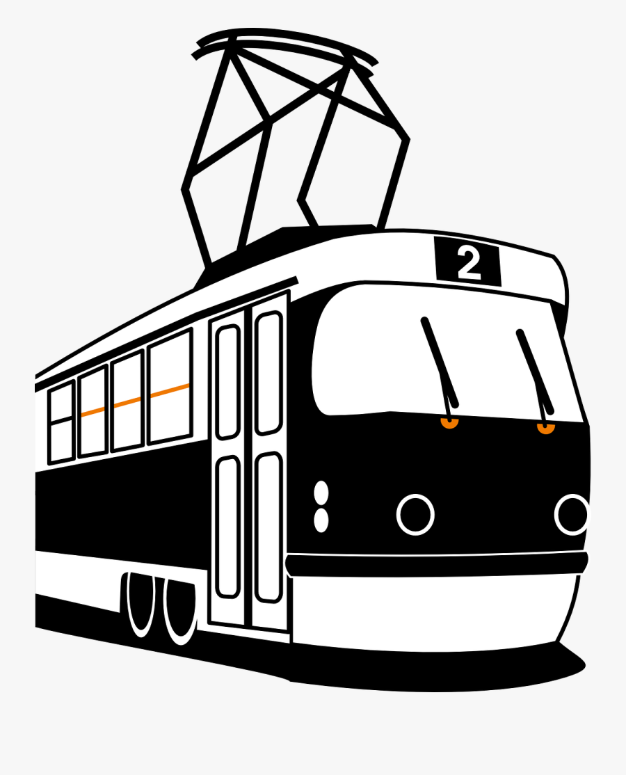Trolley Public Transport City Free Photo - Streetcar Clipart, Transparent Clipart