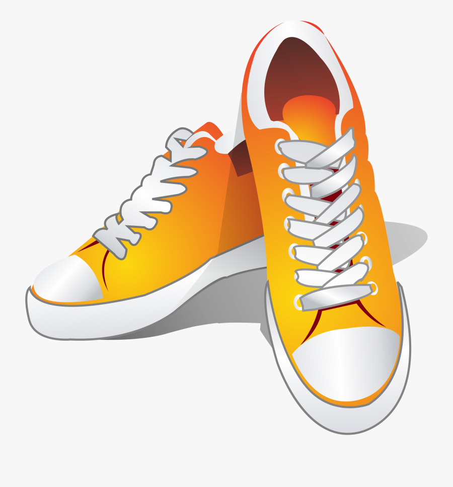 Sneakers Clipart Yellow Shoe - Yellow Shoes Clip Art, Transparent Clipart