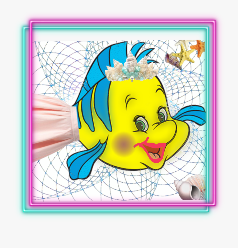 #freetoedit #flounder # Drag # Queen # Ariel #thelittlemermaid - Flounder From The Little Mermaid, Transparent Clipart