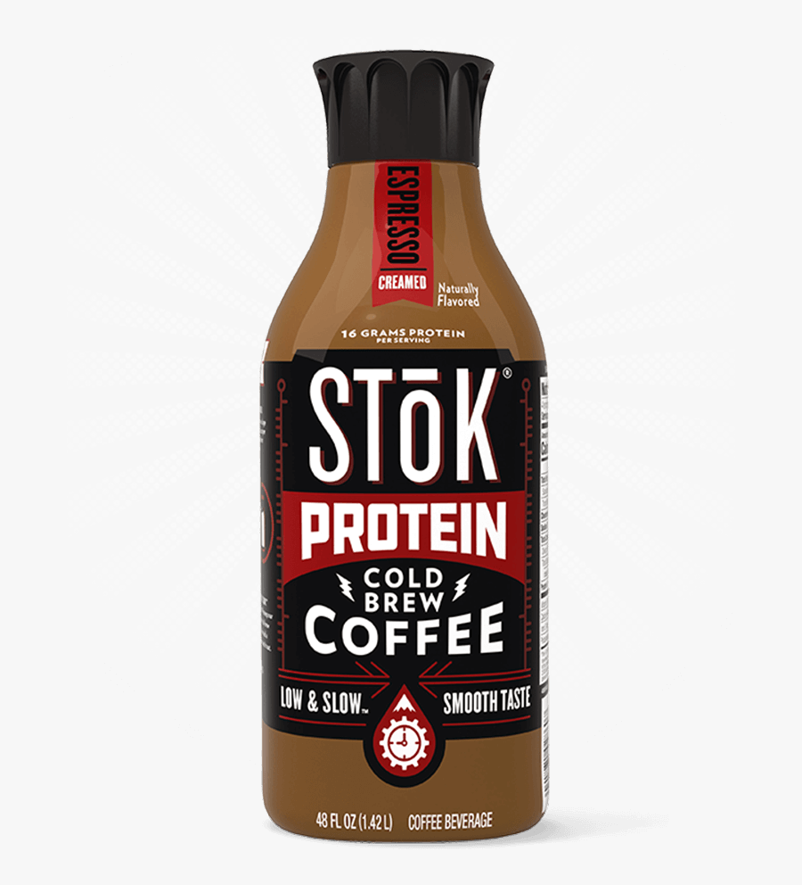 Stōk Protein Espresso Creamed Cold Brew Coffee 48 Oz - Stok Coffee Cold Brew, Transparent Clipart