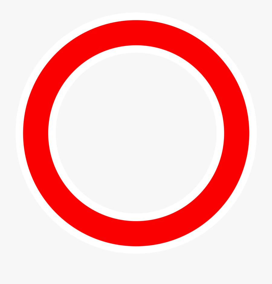 White Circle Png Red - Draw A No Sign, Transparent Clipart