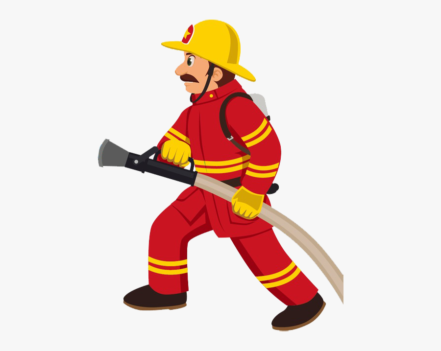 Fire Safety & Security - Clip Art Fire Man, Transparent Clipart