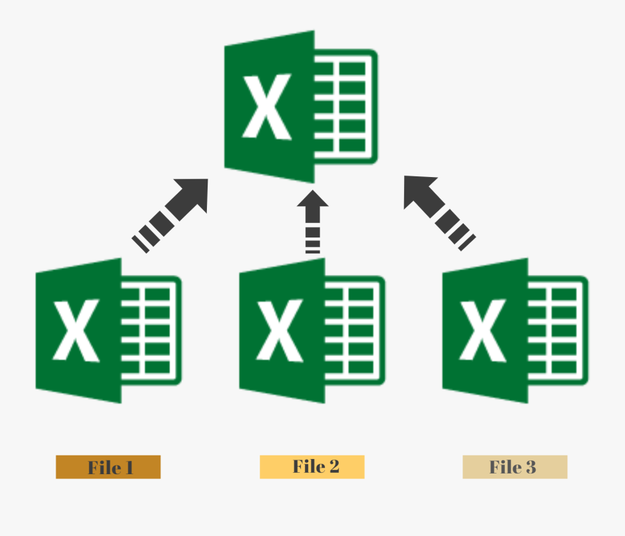 How To Combine Png Files Into One - Multiple Excel Files, Transparent Clipart