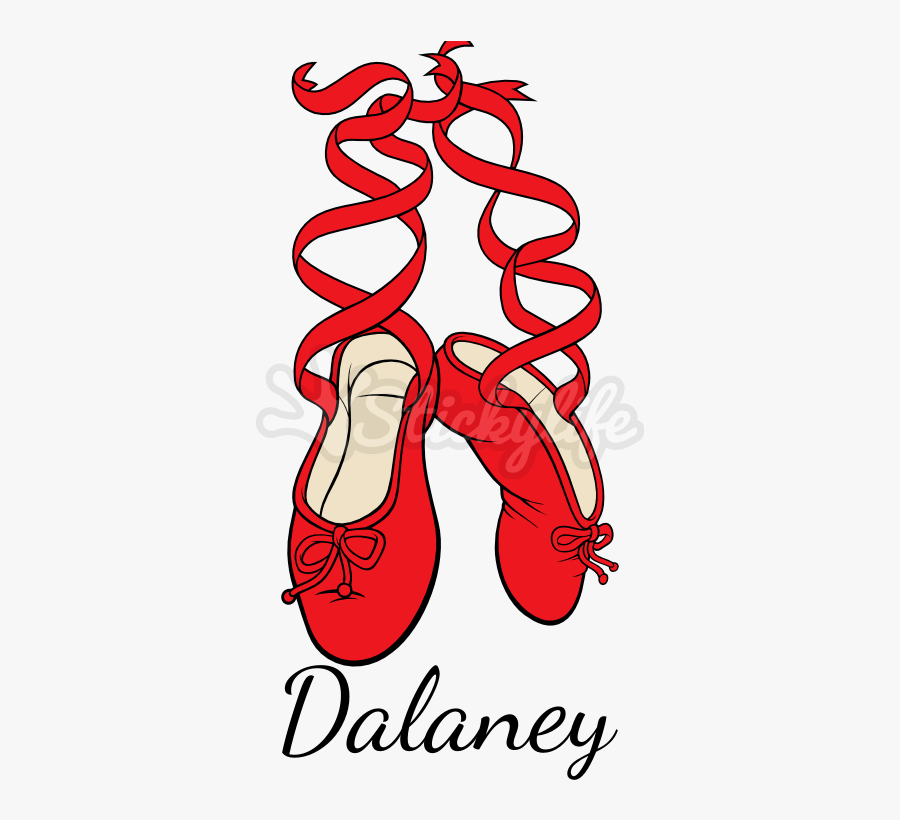 Personalized Ballet Shoes Decal - Design, Transparent Clipart