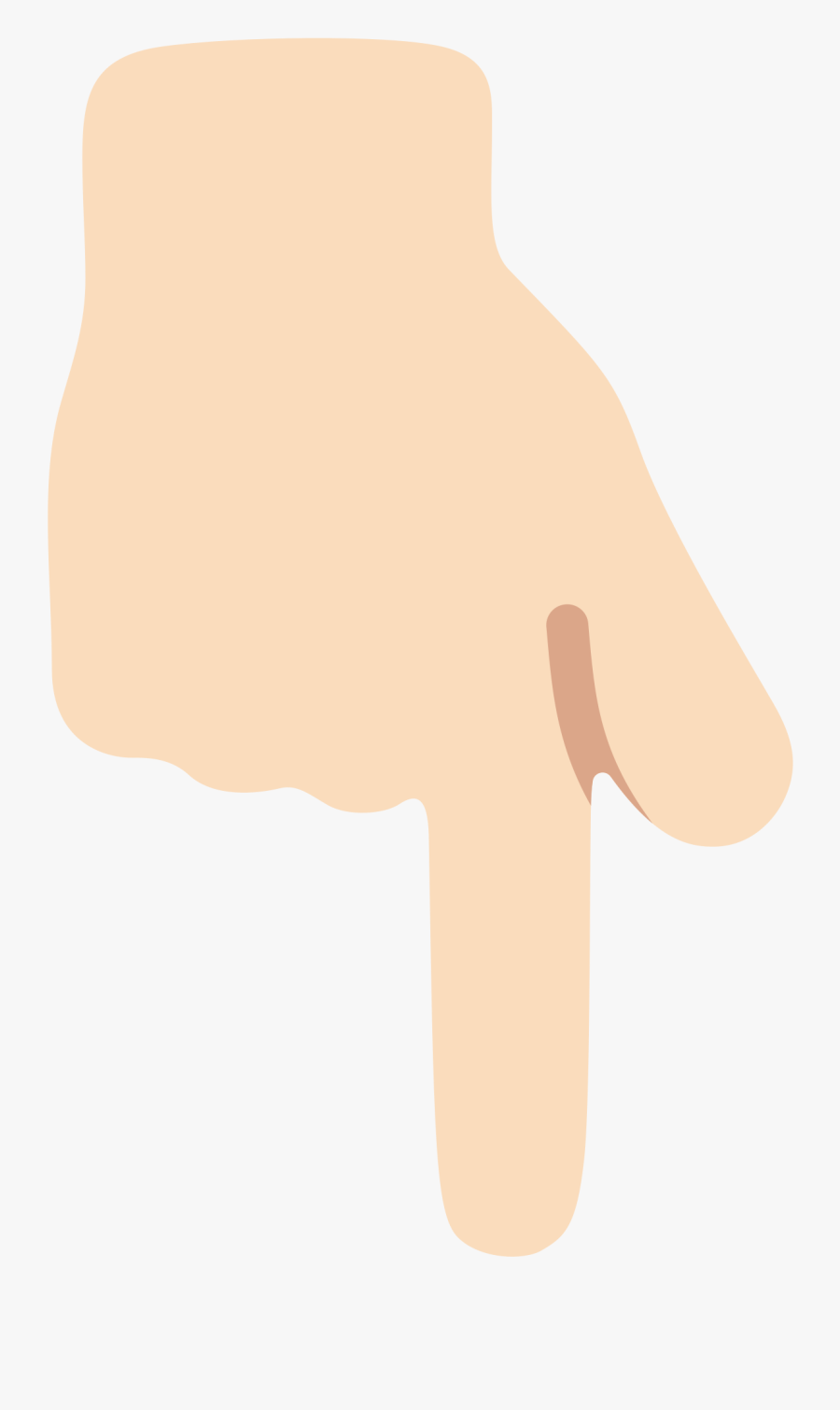 Emoji Hand Down Png Clipart , Png Download, Transparent Clipart