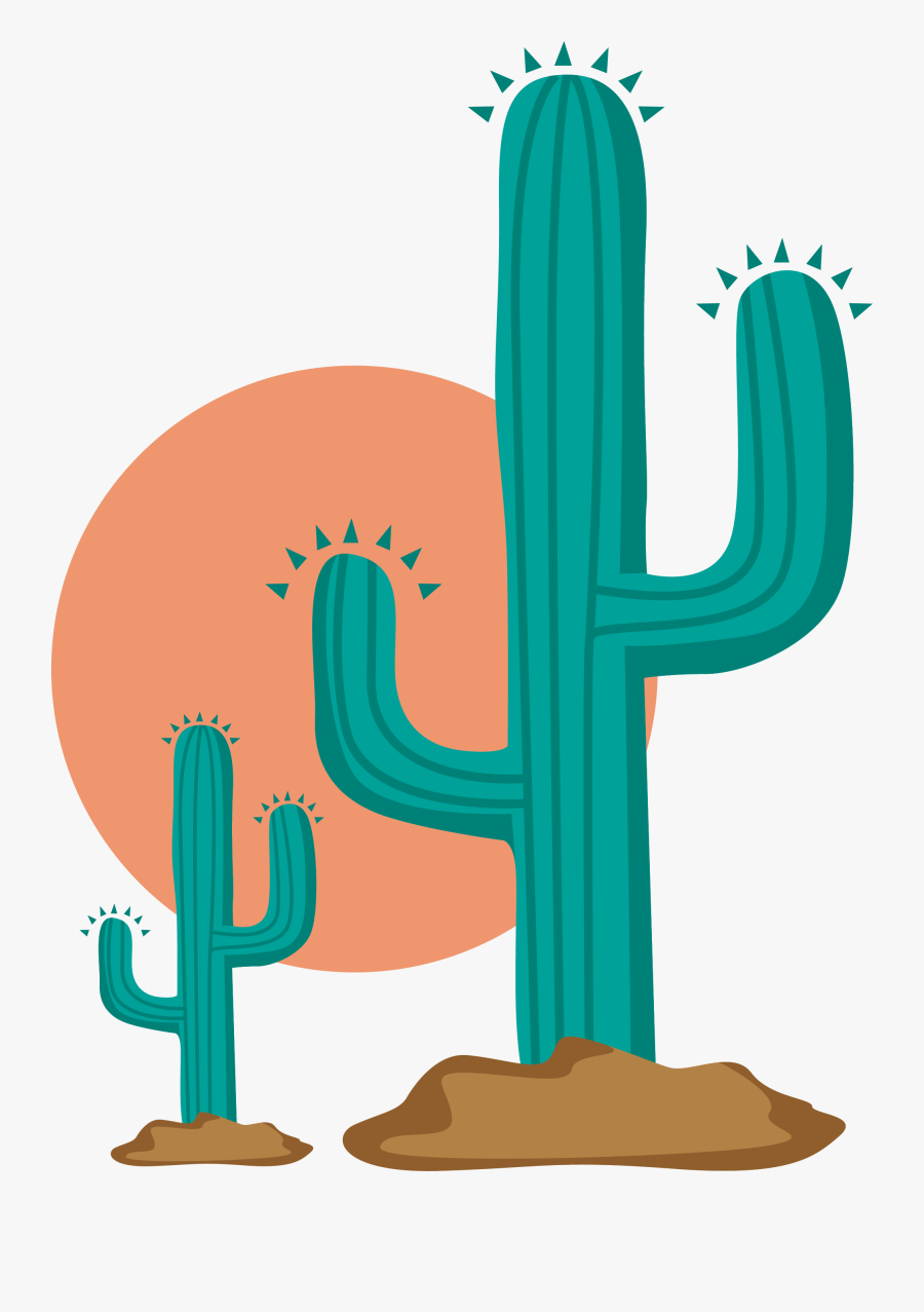 Cactus Clipart Wild West - Cactus Png Clipart, Transparent Clipart