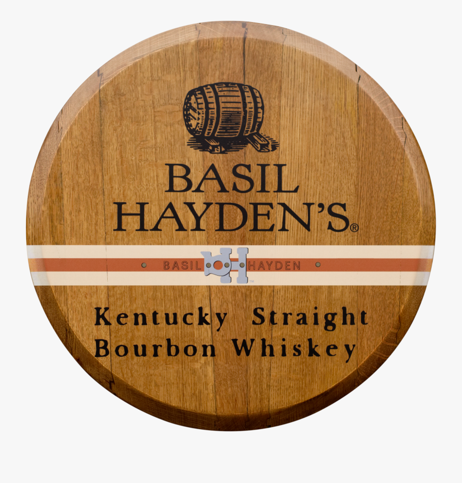 Basil Hayden"s Printed Barrel Head, Transparent Clipart