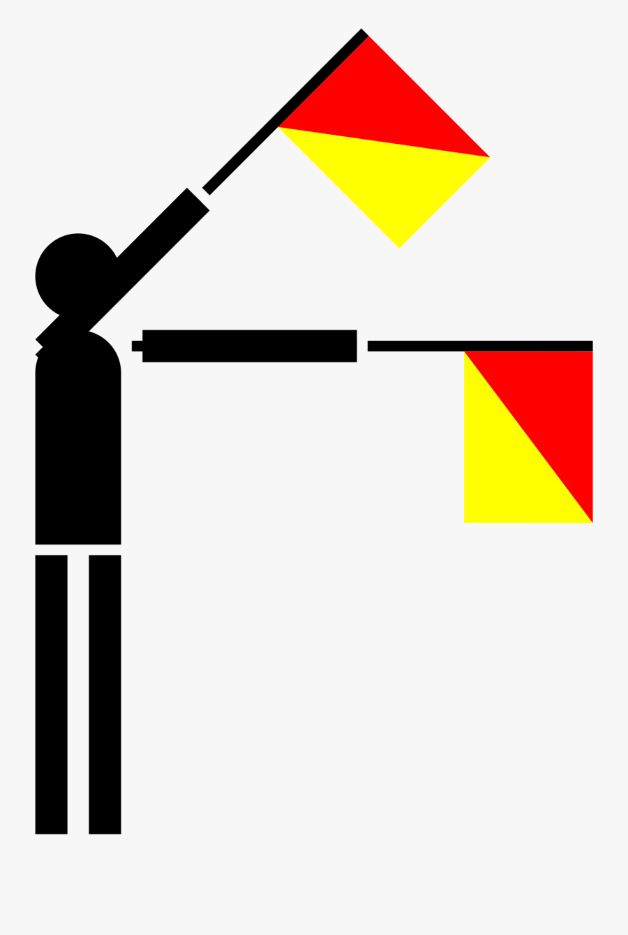 Semaphore Whiskey Clip Arts - Semaphore Flags, Transparent Clipart