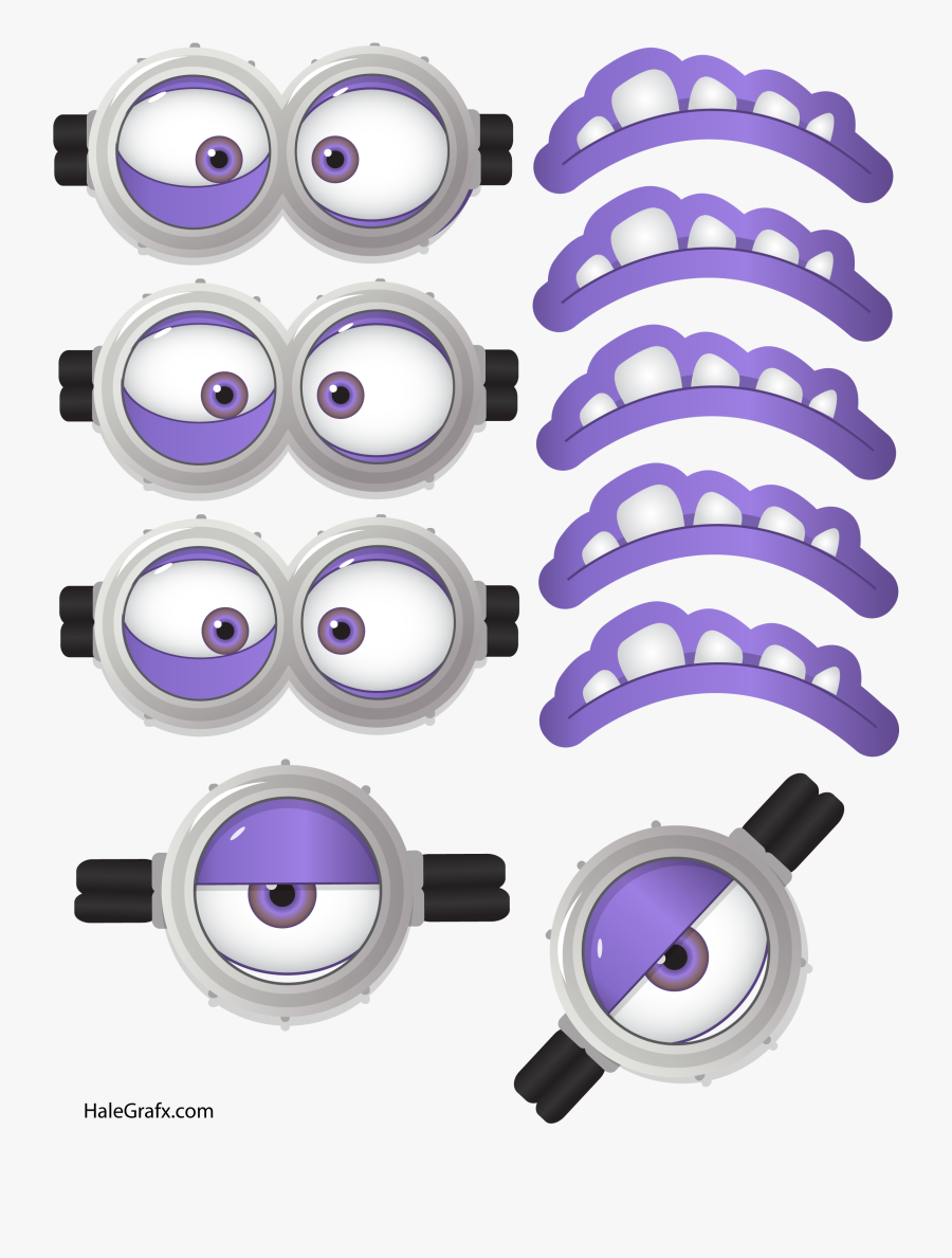 Download Minions Clipart Goggles Purple Minion Face Free Transparent Clipart Clipartkey