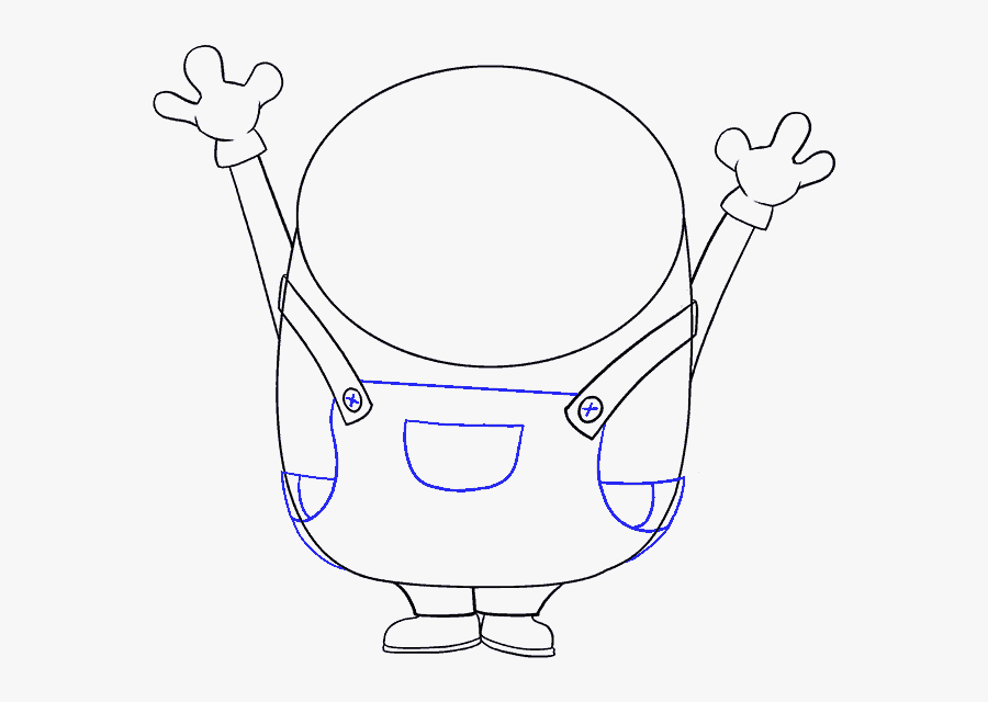 How To Draw Bob The Minion - Minions Family Step By Step Drawing, Transparent Clipart