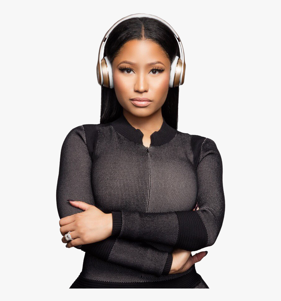 Nicki Minaj Png Clipart - Wearing Beats Studio 3, Transparent Clipart